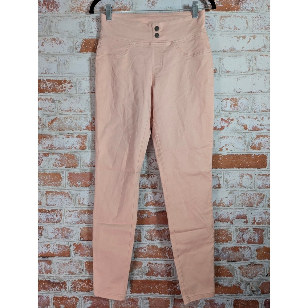 HUE Jeggings Women S Peach Pink High Waist Skinny Pull On Leggings 20622